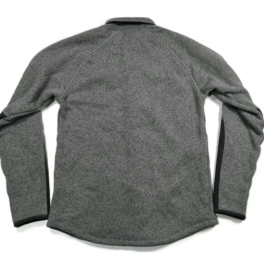 North Face Gordon Lyons Fleece Snap Button Shirt Jacket Mens Small Shacket‎ Gray